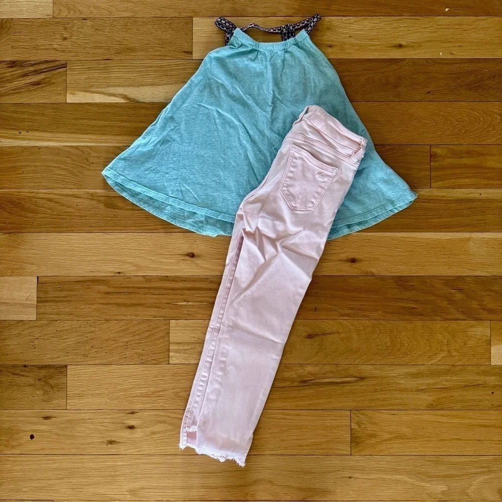 Appaman Tank 7 and DL1961 Chloe Pink Ankle Jeans 7